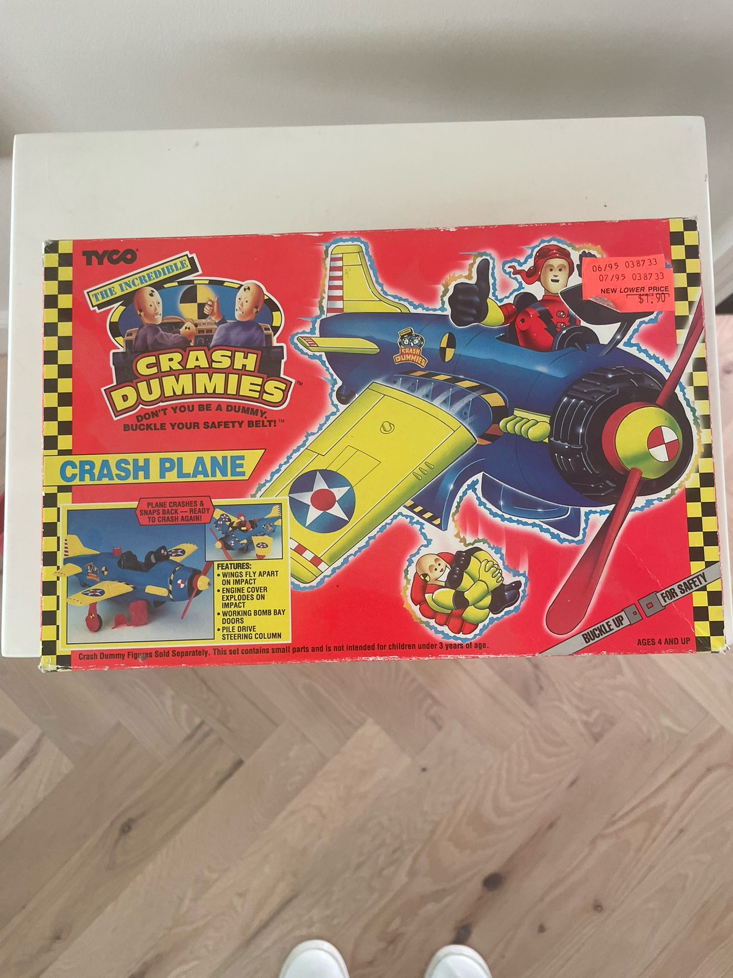  Vintage 1992  Crash Dummies Crash Plane