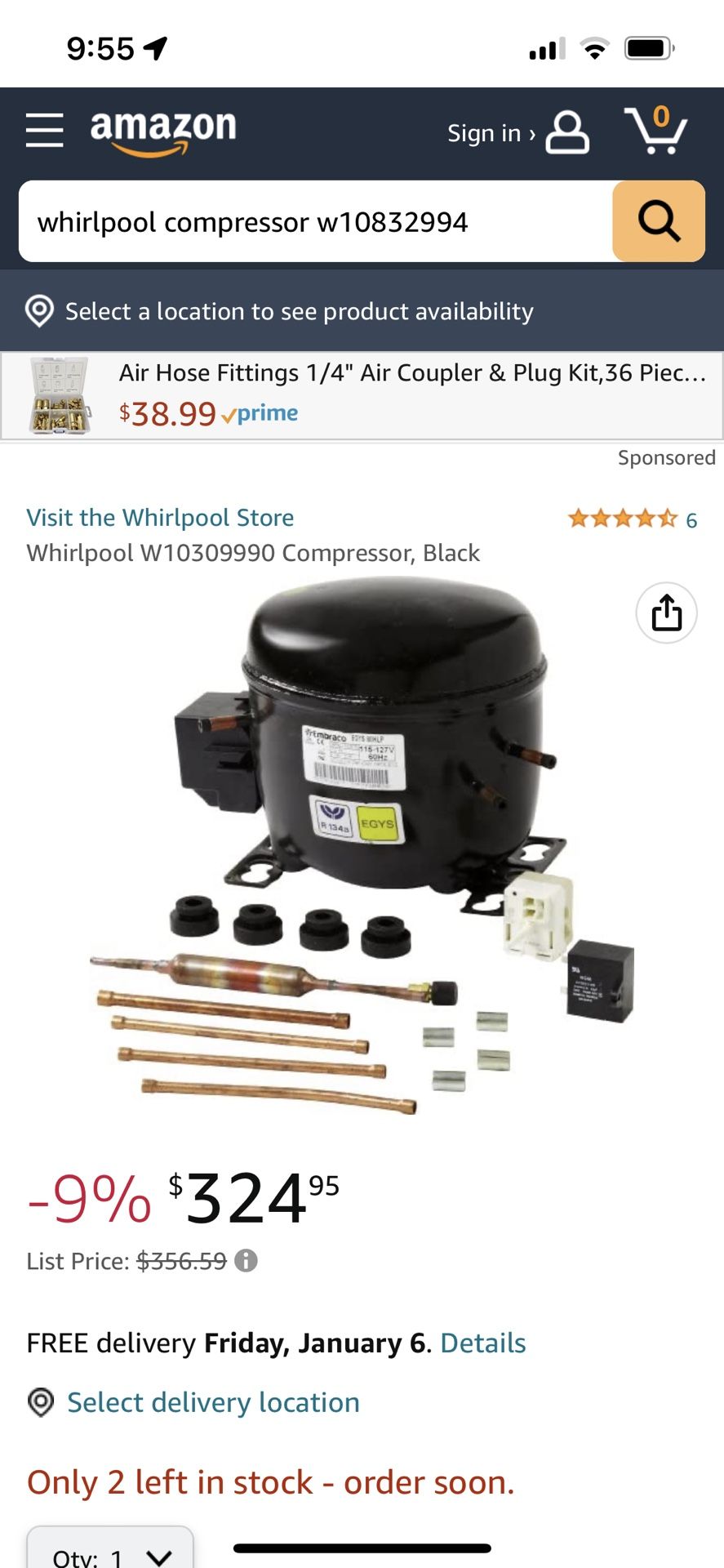 Whirlpool Compressor 