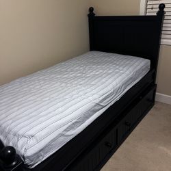 Twin Size Trundle Bed With Mattress (Both Purchased At Costco)