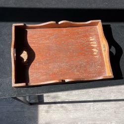 wooden tray