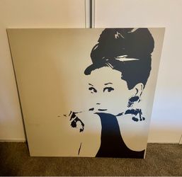 Audrey Hepburn Pop Art Canvas Print