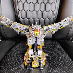 Mechanical Eagle Building Block Kit – Moving Wings & Lights – Complete w/ Box & Instructions