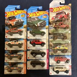 Hot Wheels, Trucks, Jeep, Benz, Toyota, Rover