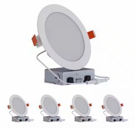 Halo 6" Slim Canless LED Downlight 4-Pack