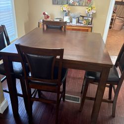 Table with four chairs