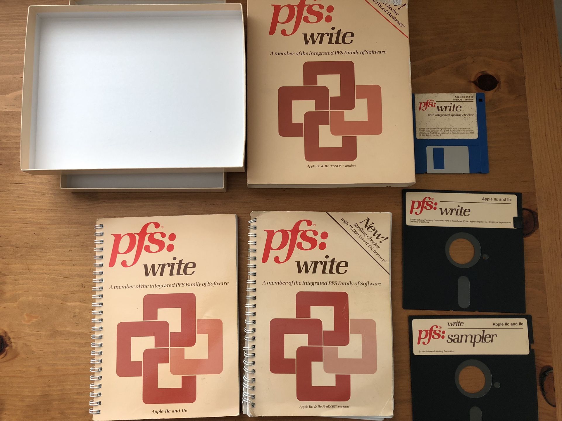 Two Vintage ‘PFS: WRITE’ manuals plus disks! 
