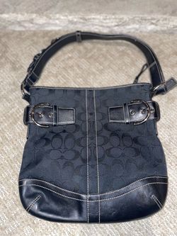 Vintage Coach 3574 Black Signature Soho Shoulder Bag