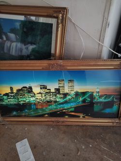 Vintage motion night city skyline pictures
