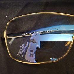 Coach Light Gold Shield Sunglasses - Authentic (HC7046M)