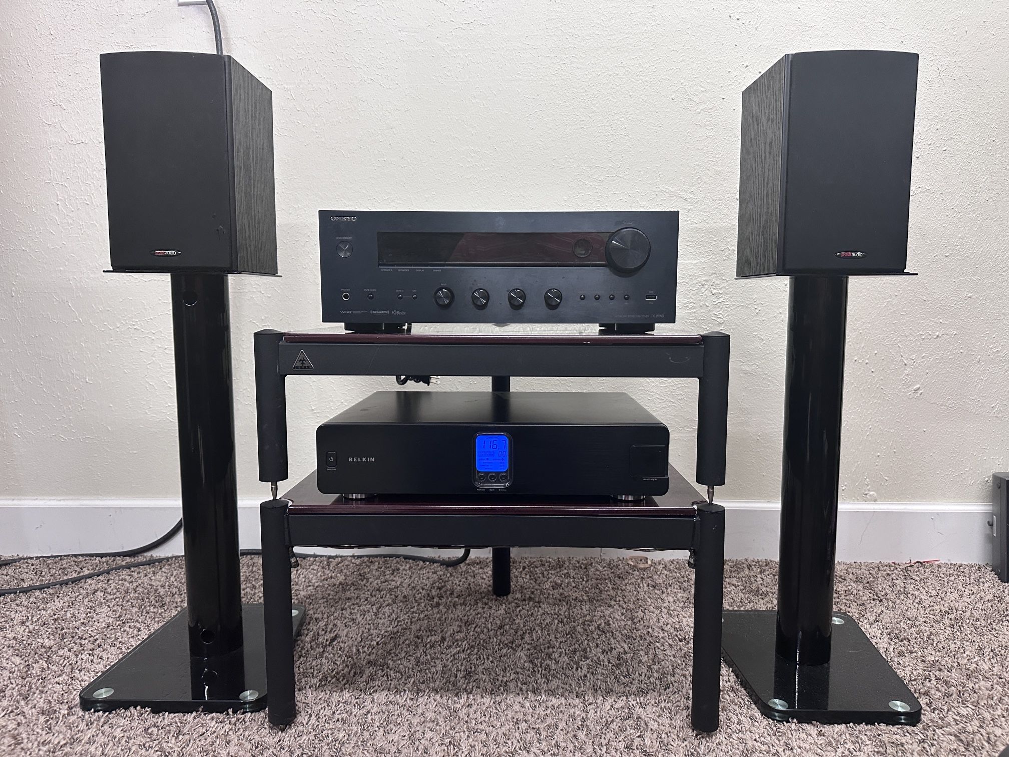 π₯ Special discount π₯ Onkyo TX-8050 AM/FM/Internet radio receiver, Polk Audio T15 Home Theater Bookshelf Speakers