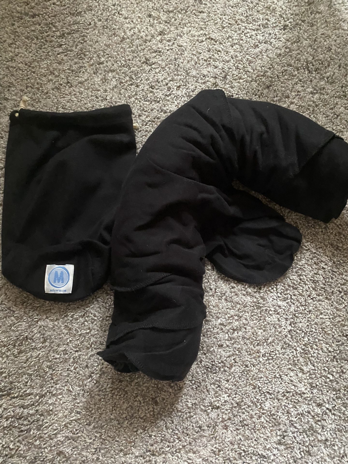 Black Moby Baby Wrap