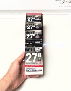 NEW 4-Pack Bell 27" Standard Bicycle Inner Tubes Bike Tube Fits Widths x1.125" - 1.25" Road and 700cc bicycles valve valves