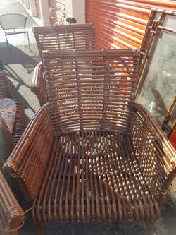 Bamboo outdoor chairs