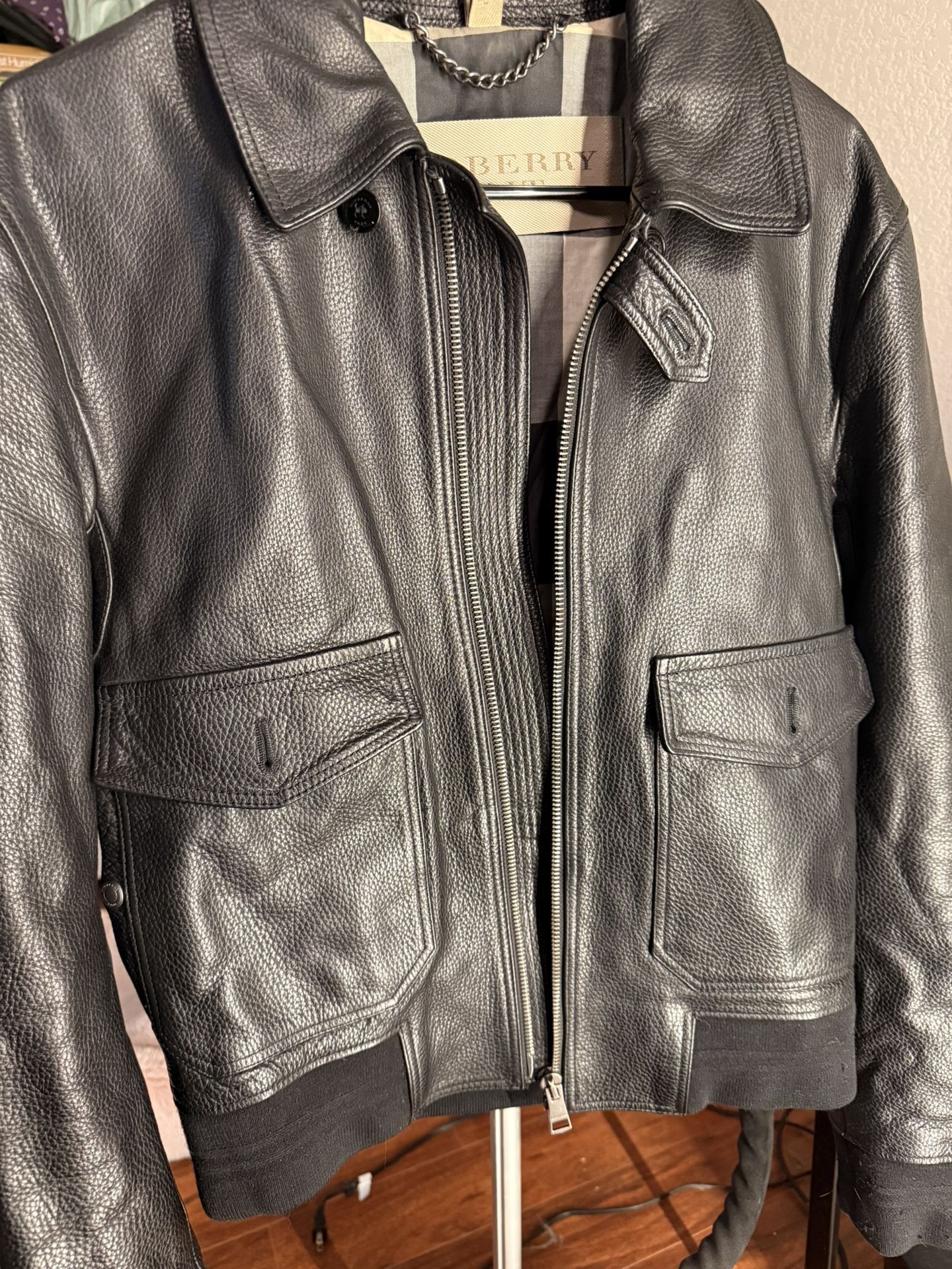 Berberry Brit Leather Jacket