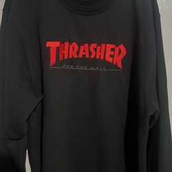 flames Thrasher Off the Wall Sweatshirt