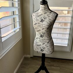 French Script Decorative Dress Mannequin