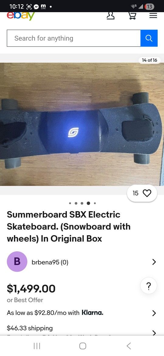 Summerboard Sbx Electric Skateboad