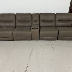 Fabric Reclining Couch + Free Delivery And Installation