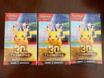 Pokemon 30th anniversary booster bundles