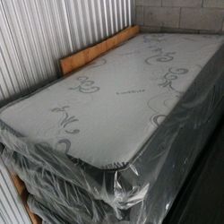 NEW TWIN MATTRESS AND BOX SPRING -- Also Available In All Sizes.