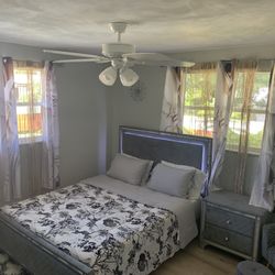 Bed Frame And Nightstand 