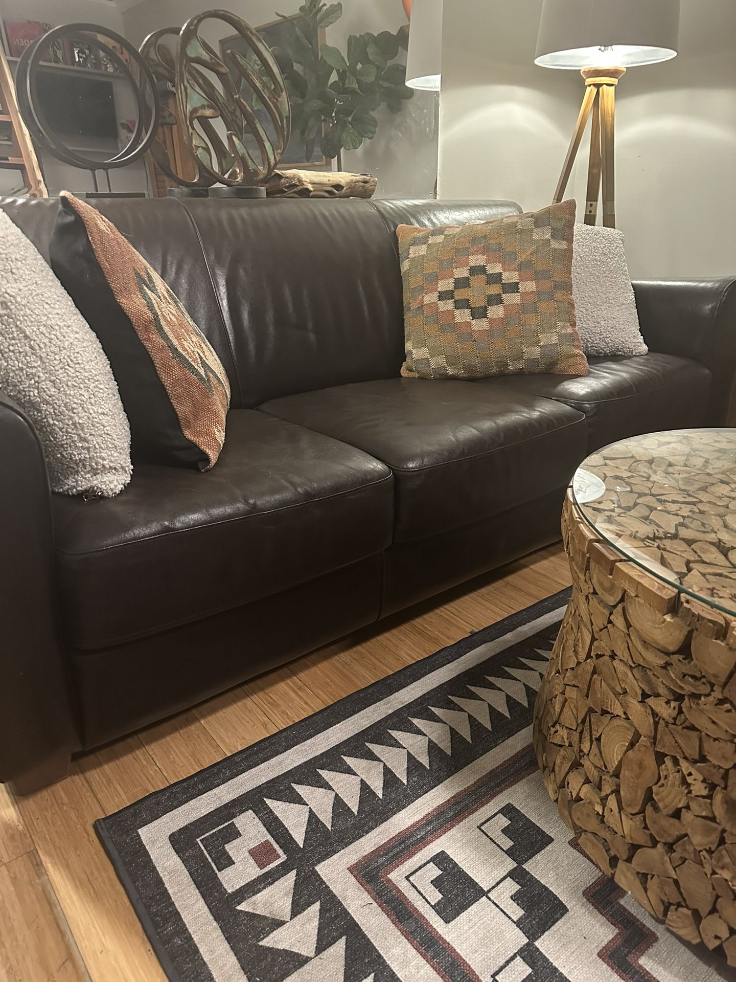 Dania Leather Sofa