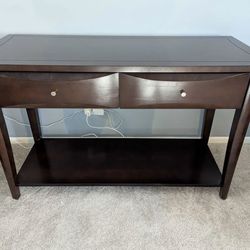Sofa/Console Table Cappuccino Brown