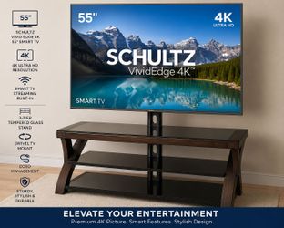 55" Shultz 4k SmartTv with stand