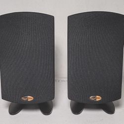 KLIPSCH PROMEDIA 2.1THX Pair SATELLITE SPEAKERS w/ STAND (No Controller)