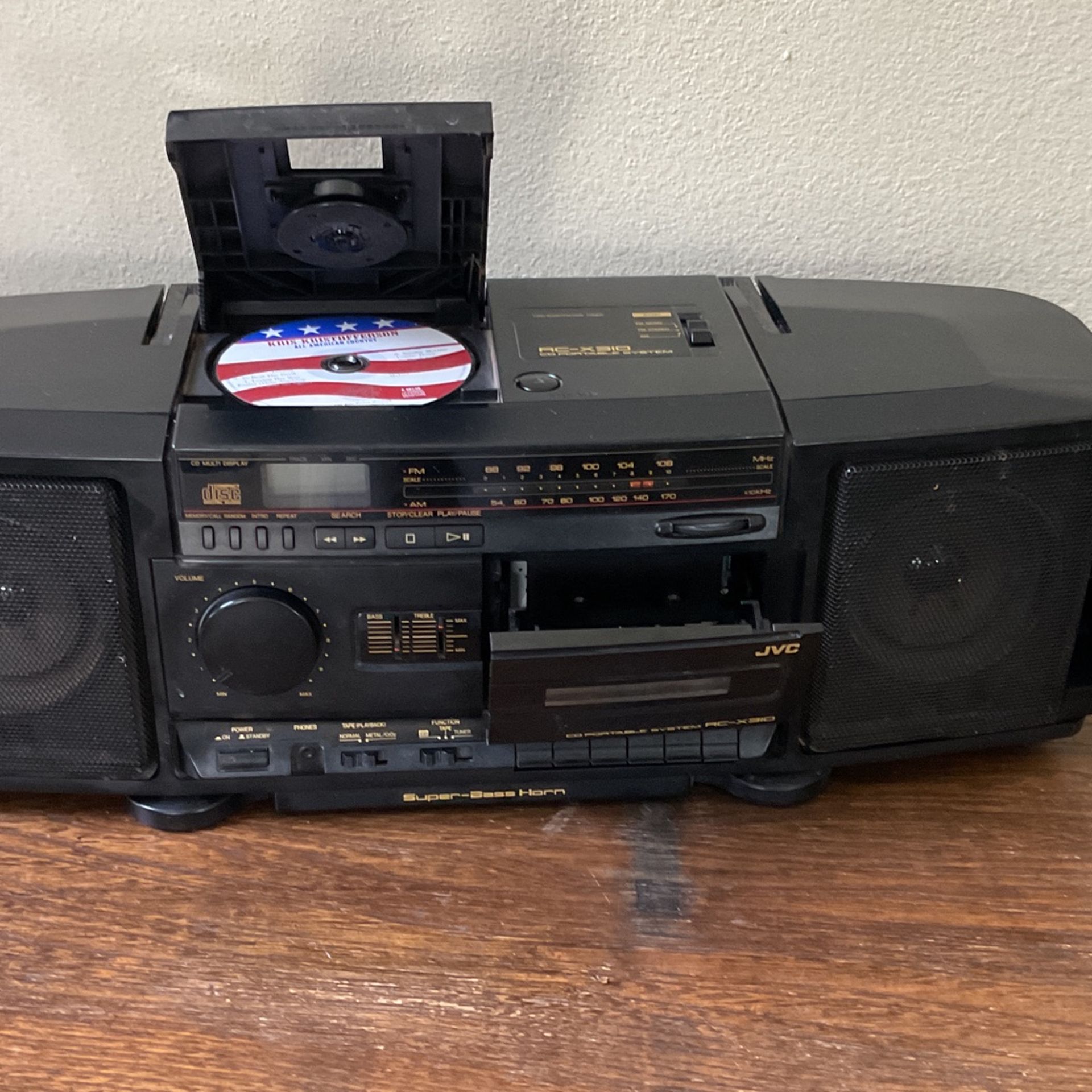 JVC Portable CD- Am/Fm- Cassette Player RC-X310