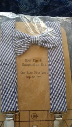 Bow tie & suspendee set