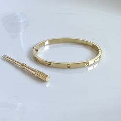 Love Bracelet 4mm Width Unisex 