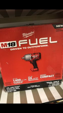 Milwaukee Fuel brushless 1/2” high impact 1400 foot lb toque new