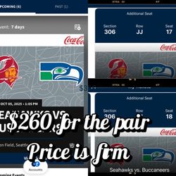 Seahawks VS Bucs 