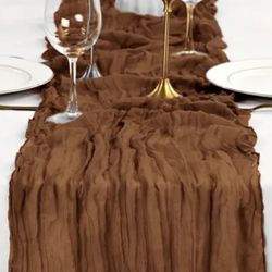 Chocolate Cheesecloth Table Runners 10 Ft Lg New $2 Each 