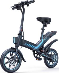 Sailnovo 14'' Folding Electric Bike for Adults, Peak 500W Ebike for Teenagers, 20 MPH Ebike, Up to 5