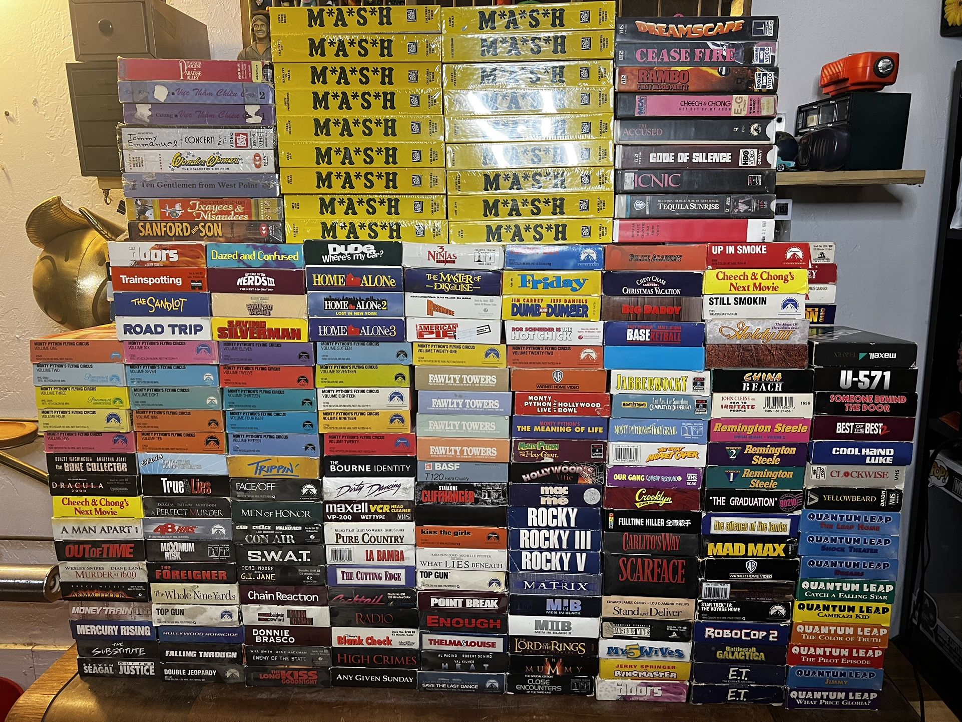 400 Plus VHS Lot Comedy Horror Action