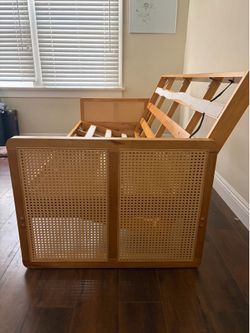 Full Sized Low Profile Rattan Futon Frame