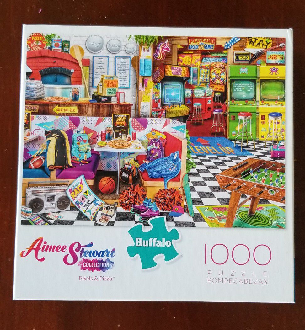 Aimee Stewart Collection Pixels & Pizza Puzzle 1000 pieces