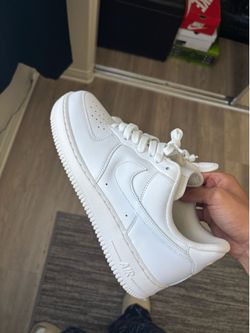 White Air Force 1s size 8.5