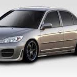 Rocker Panels Honda civic 4 door R34 side skirts Body Kit Bodykits Body Kits Bodykit Liquidation Sale 