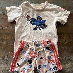 Adidas Jumpsuit, 2 T-shirt’s And Shorts