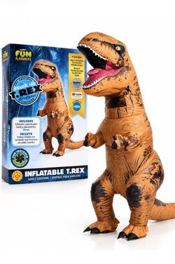 NWT Rubie's Adult Jurassic T-Rex Inflatable T-Rex Costume