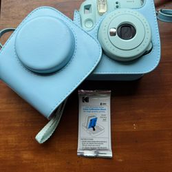 Fuji film Instax Mini 9 Instant Camera With Leather Case - $75