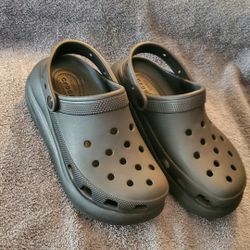 Platform Crocs 
Size:Men 6 - Women 8- Color Black