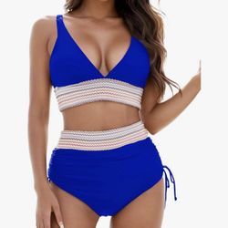 New High Waisted 2 Piece Bikini Set 👙 Size: L