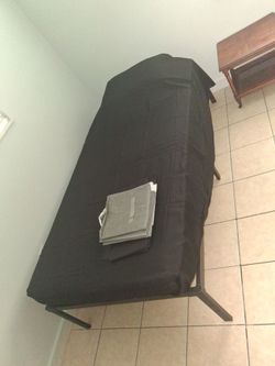 Brand new used for 3 days. Twin Bed Frame with Mattress