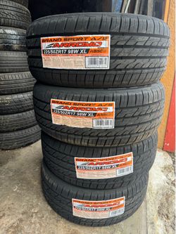 Set of 4 brand new tires 225/50/17 ( We install & balance)
