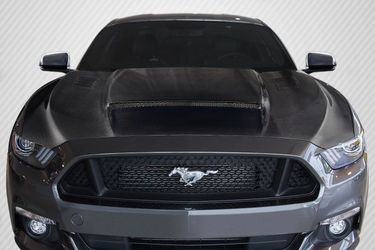 Blemished 2015-2017 Ford Mustang Carbon Creations CVX V2 Hood - 1 Piece