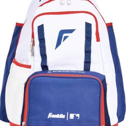 Franklin Sports MLB Gameday Baseball + Softball Backpack – Adult +Youth Equipment + Bat Bag – Stores Batting Gloves, Helmet, Cleats + More - Waterproo